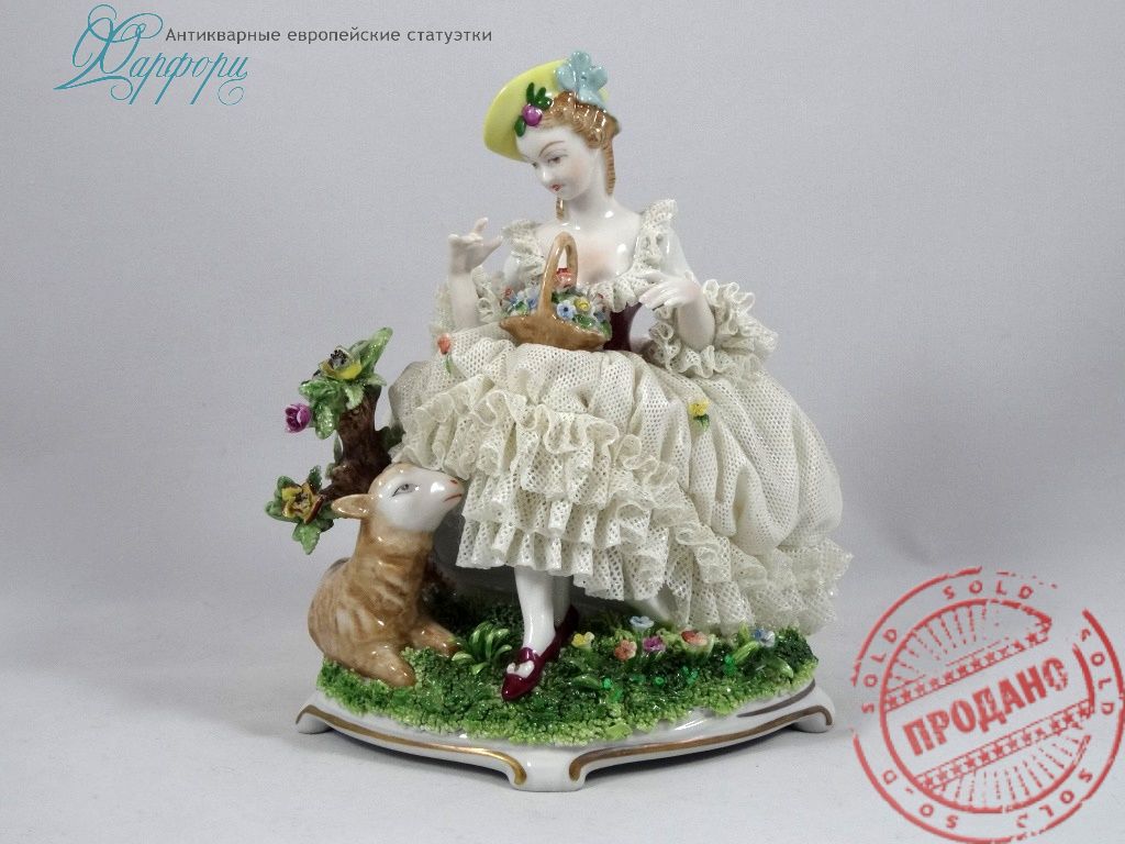 Фарфор, статуэтка, Германия, антиквариат. Unterweissbach